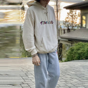 Casual loose street retro hoodie top