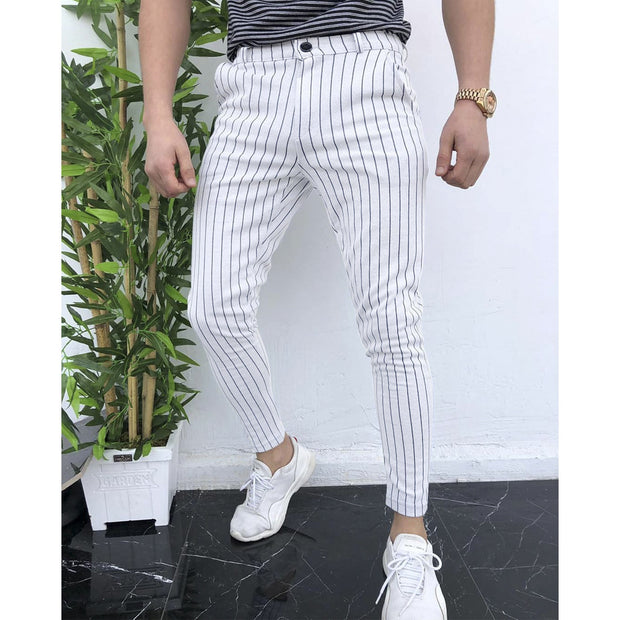 New striped men's casual pants