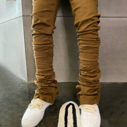 Men's personality street style solid color trousers