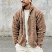 Casual plush turtleneck sweater