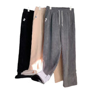 Loose casual straight wide-leg trousers