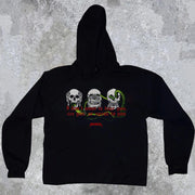 Personalized street style skull print hoodie
