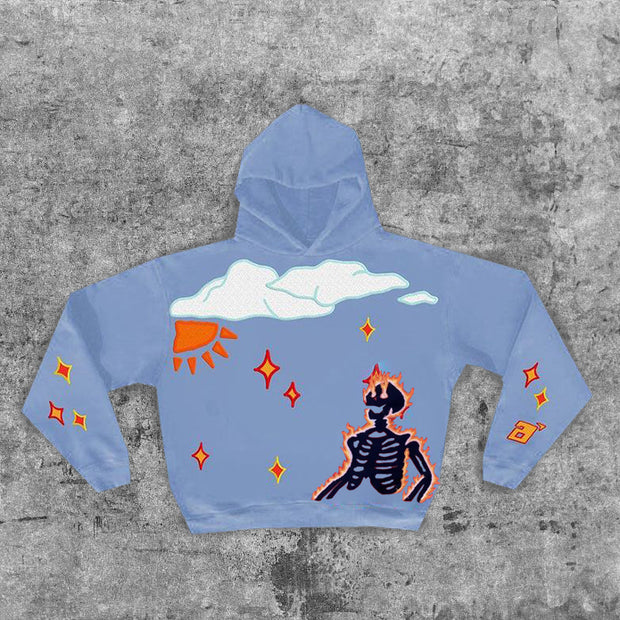 I'm waiting for you in heaven casual street plush hoodie