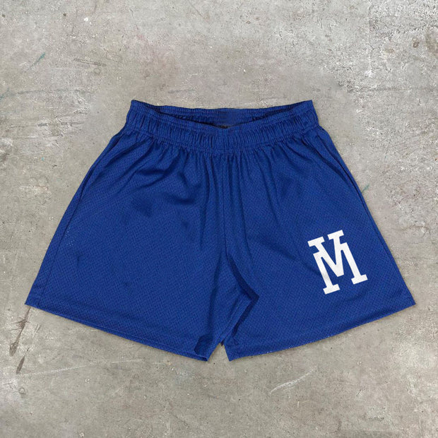 Personalized casual mesh sports shorts