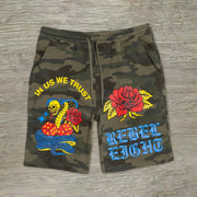 Personalized casual camouflage shorts men