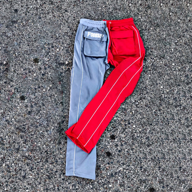 Fashion Street Hip Hop Color Contrast Cargo Pants