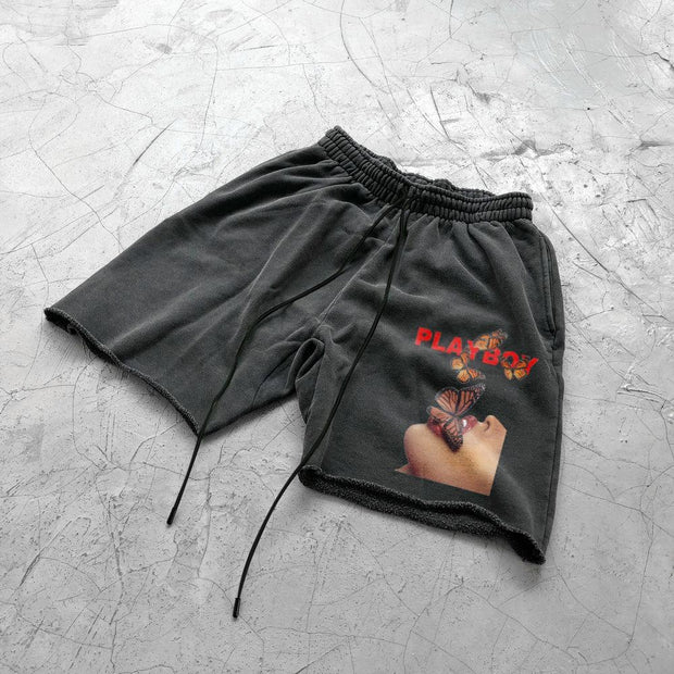 Tide brand printed casual retro shorts