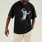 Astronaut print street style T-shirt
