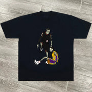 Tide brand casual retro street basketball short-sleeved T-shirt