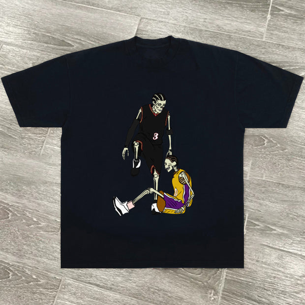 Tide brand casual retro street basketball short-sleeved T-shirt