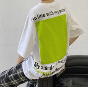 Loose Harajuku style casual printed short-sleeved T-shirt