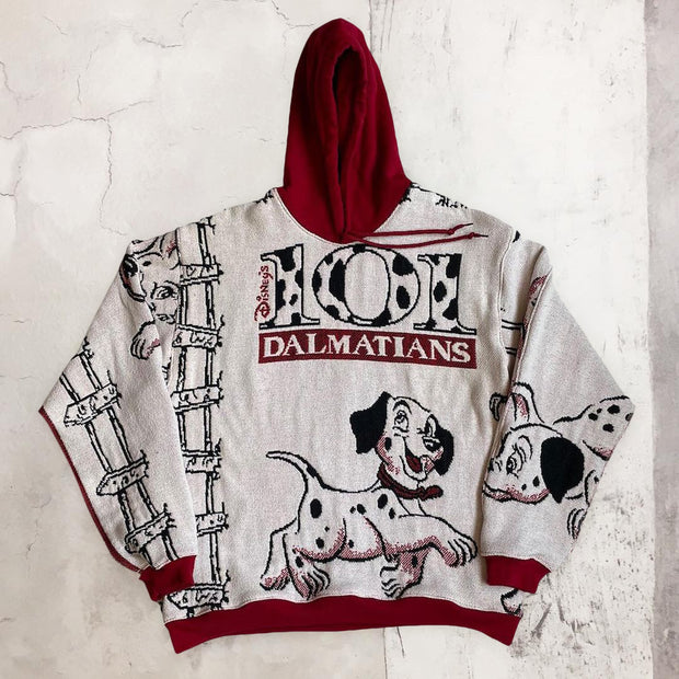 Casual retro fashion dalmatian hoodie