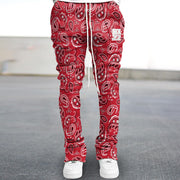 Retro Hungry Pace Print Trendy Brand Street Trousers