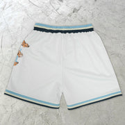 Vintage Butterfly Pattern Street Mesh Shorts