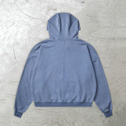 Fashion brand street pattern hip-hop zipper long-sleeved hoodie