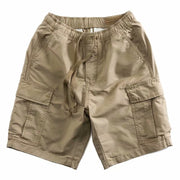 Multi Pocket Elastic Waist Cargo Shorts Casual Cropped Pants