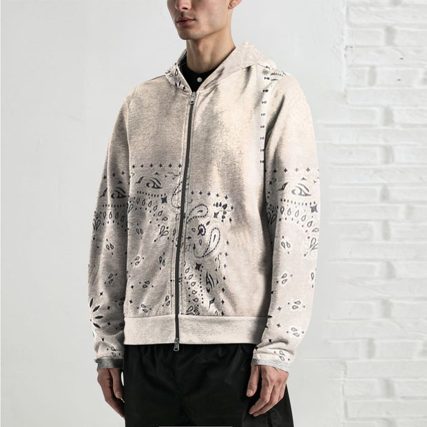 Personalized fashion sports style long-sleeved zipper sweatshirt