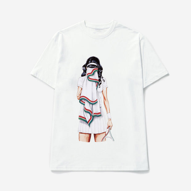 Personality girl pattern street short-sleeved T-shirt