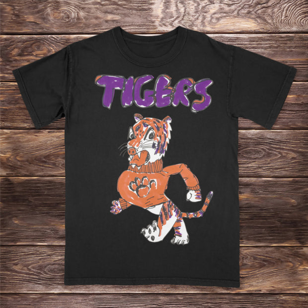 Street trend tiger print T-shirt
