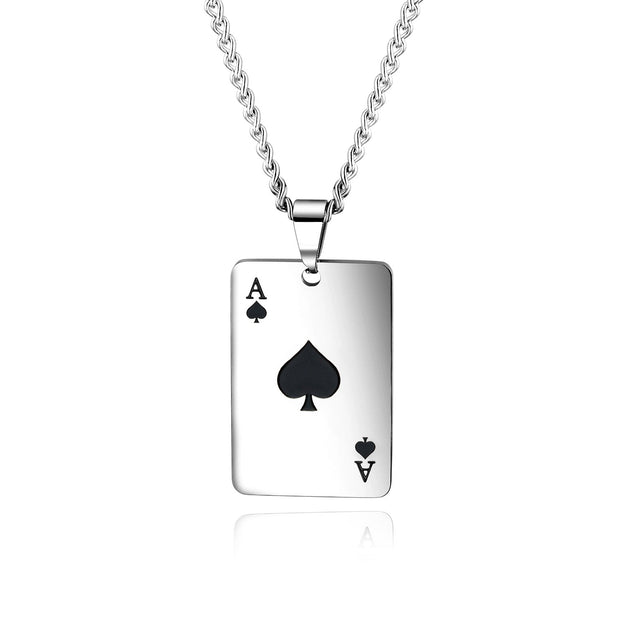 Creative Playing Cards Heart Pendant