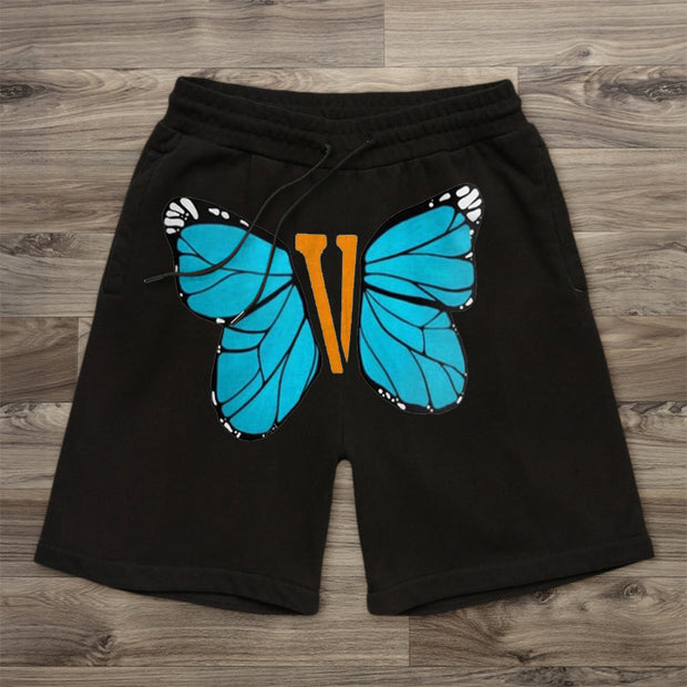 Personalized Simple Butterfly Print Street Shorts