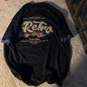 American retro oversizes loose short sleeve T-shirt