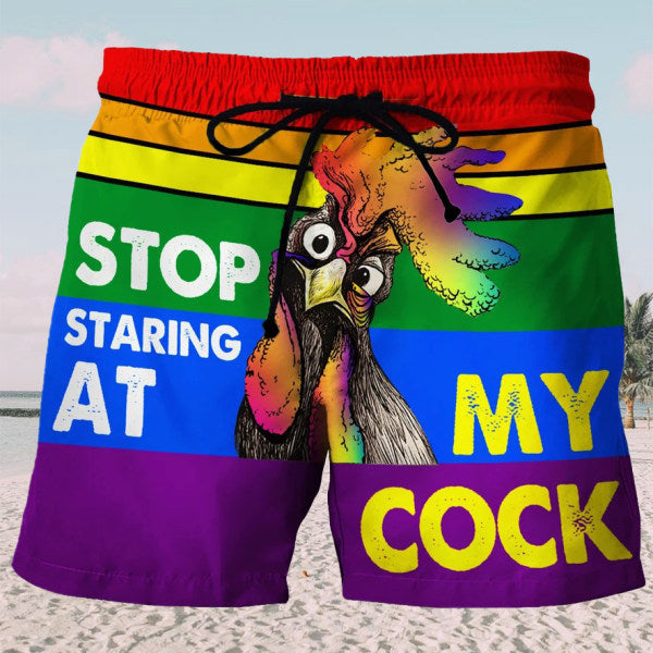 Turkey 3D printed shorts casual drawstring beach pants men