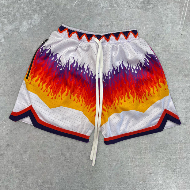 Casual Flame Sports Shorts