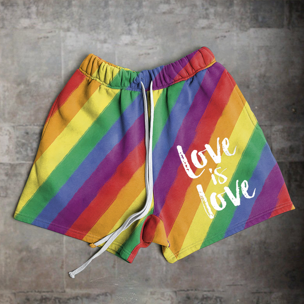 Rainbow casual shorts
