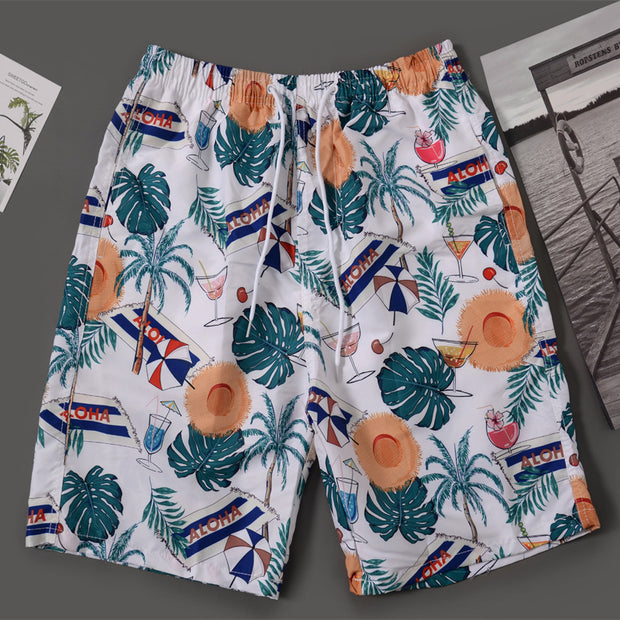 Men's beach vacation casual shorts casual pants