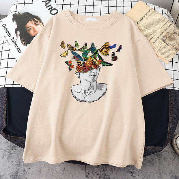 Personalized casual loose print T-shirt
