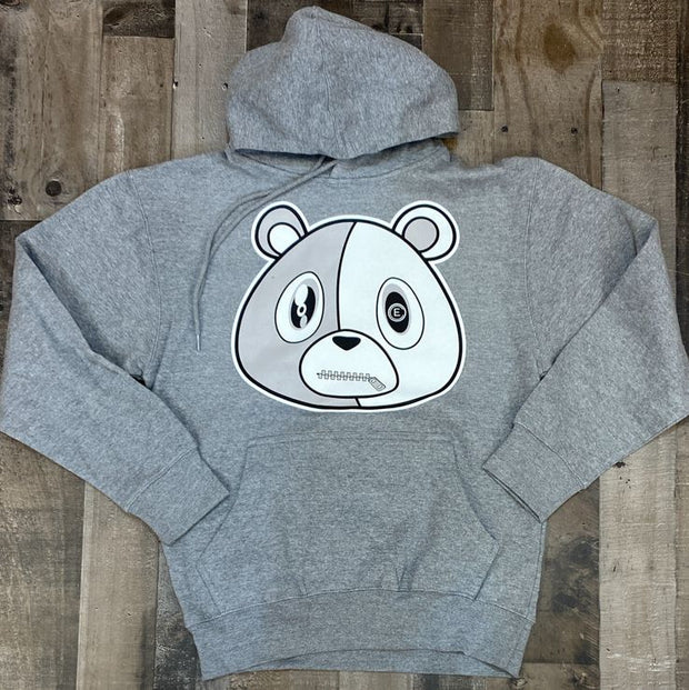 Casual bear print hooded sweatshirt long sleeves