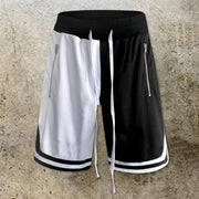 Outdoor quick-drying running mesh tooling five-point pants