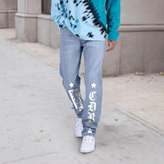 Street Style Hip Hop Straight Casual Denim Trousers