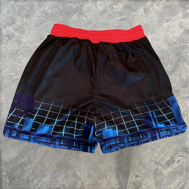Personalized street style printed casual sports basketball shorts