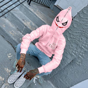 Personalized fashion retro street pattern loose full zipper hoodie