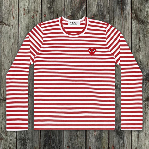 Striped Printed Casual Love Pattern Comfortable Long Sleeve Sweatshirt