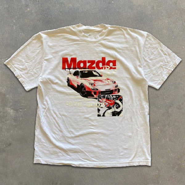 Mazda Graphics Print Short Sleeve T-Shirt