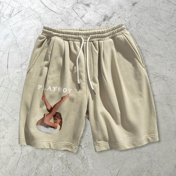Trendy street style sports shorts print
